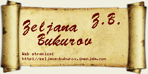 Željana Bukurov vizit kartica